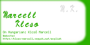 marcell klcso business card